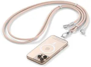 Satechi OntheGo USB-C Lanyard Cable, 60W Fast Charging, 480Mbps Data Transfer, Built-in Crossbody Strap, Adjustable 1.5m / 4.9ft Braided Cord, USB-C to USB-C Cable for iPhone, Android Desert Rose Satechi OntheGo USB-C Lanyard Cable, 60W Fast Charging, 480Mbps Data Transfer, Built-in Crossbody Strap, Adjustable 1.5m / 4.9ft Braided Cord, USB-C to USB-C Cable for iPhone, Android Desert Rose