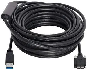 Cablecc 8m USB 3.0 A Type Repeater Cable Male to Micro USB 3.0 B Male with Mount Panel Screws for Camera Cablecc 8m USB 3.0 A Type Repeater Cable Male to Micro USB 3.0 B Male with Mount Panel Screws for Camera