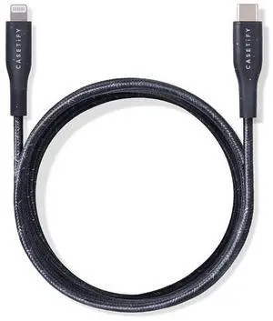 CASETiFY Powerthru USB-C to Lightning Cable (2m/6.6ft) - Black CASETiFY Powerthru USB-C to Lightning Cable (2m/6.6ft) - Black