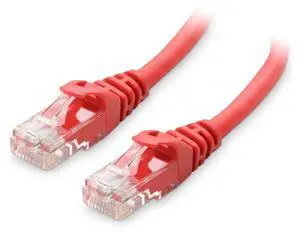 Cable Matters 10Gbps Snagless Cat 6 Ethernet Cable - 50ft, Cat 6 Cable, Cat6 Cord, Ethernet Cord, Red Cable Matters 10Gbps Snagless Cat 6 Ethernet Cable - 50ft, Cat 6 Cable, Cat6 Cord, Ethernet Cord, Red