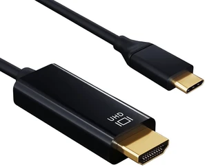 Cable Leader USB 3.1 Type C Male to HDMI (4K @ 60Hz) Male Cable, Black 6 Foot (1 Pack) Cable Leader USB 3.1 Type C Male to HDMI (4K @ 60Hz) Male Cable, Black 6 Foot (1 Pack)