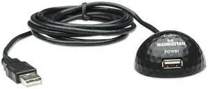 Manhattan 6 ft. Hi-Speed USB 2.0 Dock Extension Cable, Dual Ports 1 Power Port and 1 Data Port Manhattan 6 ft. Hi-Speed USB 2.0 Dock Extension Cable, Dual Ports 1 Power Port and 1 Data Port