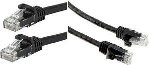 Monoprice Cat6 Ethernet Patch Cable - 0.5 Feet and 1 Feet (12-Pack Each) Black | Snagless RJ45, 550MHz, UTP, Pure Bare Copper Wire, 24AWG - FLEXboot Series Monoprice Cat6 Ethernet Patch Cable - 0.5 Feet and 1 Feet (12-Pack Each) Black | Snagless RJ45, 550MHz, UTP, Pure Bare Copper Wire, 24AWG - FLEXboot Series
