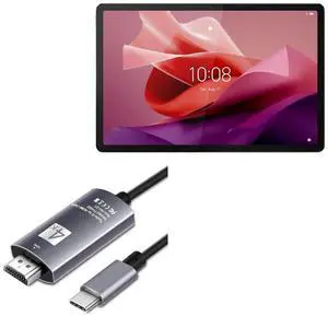 BoxWave Cable Compatible with Lenovo Tab P12 - SmartDisplay Cable - USB Type-C to HDMI (6 ft), USB C/HDMI Cable - Jet Black BoxWave Cable Compatible with Lenovo Tab P12 - SmartDisplay Cable - USB Type-C to HDMI (6 ft), USB C/HDMI Cable - Jet Black
