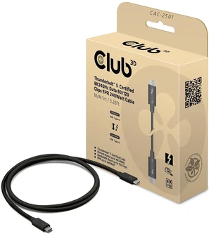 Club 3D CAC-2501 Thunderbolt 5 Certified 8K240Hz Data 80/120Gbps EPR 240Watt Cable M/M 1m Club 3D CAC-2501 Thunderbolt 5 Certified 8K240Hz Data 80/120Gbps EPR 240Watt Cable M/M 1m