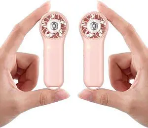 DREAMME 2 Portable Handheld Fan, Powerful Mini Fan, 4-Speed Personal Small, Cute Small Pocket, Rechargeable Operated Fan for Travel, Summer Gifts for Women, Girls, Pink DREAMME 2 Portable Handheld Fan, Powerful Mini Fan, 4-Speed Personal Small, Cute Small Pocket, Rechargeable Operated Fan for Travel, Summer Gifts for Women, Girls, Pink