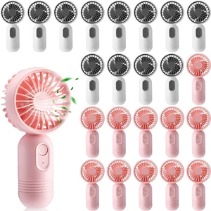 Rossesay 24 Pack 12 Pack Mini Portable Handheld Fan Bulk for Travel 3 Speeds, Rechargeable USB Battery Operated, Small Personal Eyelash Fans for Women Men Indoor Outdoor (Pink White) Rossesay 24 Pack 12 Pack Mini Portable Handheld Fan Bulk for Travel 3 Speeds, Rechargeable USB Battery Operated, Small Personal Eyelash Fans for Women Men Indoor Outdoor (Pink White)