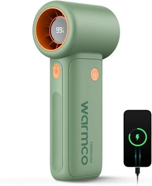 Warmco Portable Handheld Fan 10000mAh, 15000RPM High-Speed Personal Turbo Fan, 5 Speeds, LED Display, 36H Long Lasting Mini Fan for Travel, Outdoor, Camping, Essentials Warmco Portable Handheld Fan 10000mAh, 15000RPM High-Speed Personal Turbo Fan, 5 Speeds, LED Display, 36H Long Lasting Mini Fan for Travel, Outdoor, Camping, Essentials