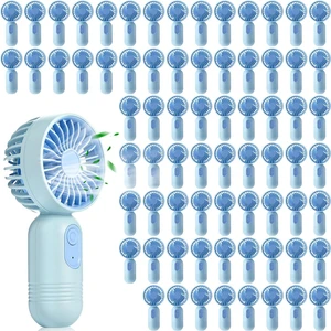 Rossesay 72 Pcs Mini Portable Fan Bulk Cute Handheld Lightweight Small Little Personal Hand Eyelash Fan 3 Speeds USB Rechargeable for Women Men Indoor Outdoor Makeup Travel (Blue) Rossesay 72 Pcs Mini Portable Fan Bulk Cute Handheld Lightweight Small Little Personal Hand Eyelash Fan 3 Speeds USB Rechargeable for Women Men Indoor Outdoor Makeup Travel (Blue)