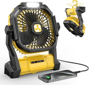 Portable Desk Fan, Small Table Fan Personal, Battery Powered Fan, USB Rechargeable Battery Operated Fans for Bedroom Home Camping Tent Office, Yellow Portable Desk Fan, Small Table Fan Personal, Battery Powered Fan, USB Rechargeable Battery Operated Fans for Bedroom Home Camping Tent Office, Yellow