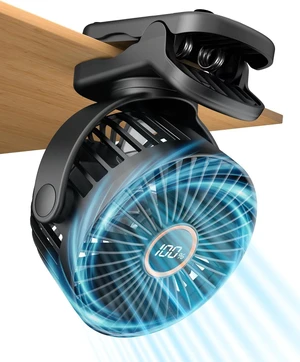 buywoo 3.5" Rechargeable Clip On Fan, Small Portable Clip Fan With Strong Clamp Grip, 360° Rotation, 3-Speed & LED Display, Quiet Operating Desk Fan Ideal For Bedroom, Office, Gyms, Black buywoo 3.5" Rechargeable Clip On Fan, Small Portable Clip Fan With Strong Clamp Grip, 360° Rotation, 3-Speed & LED Display, Quiet Operating Desk Fan Ideal For Bedroom, Office, Gyms, Black