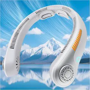Portable Neck Fan Rechargeable Wearable Personal Fan Blow Cold Air, 5 Speeds, USB Battery, Neck Cooler with Neckbrace, Gift for Men Women, Sports, Gardening, Home, Outdoors, Travel, Camping Portable Neck Fan Rechargeable Wearable Personal Fan Blow Cold Air, 5 Speeds, USB Battery, Neck Cooler with Neckbrace, Gift for Men Women, Sports, Gardening, Home, Outdoors, Travel, Camping