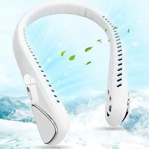 Bladeless Neck Fans, Portable Neck Fan Rechargeable 5000 mAh, USB-C Powered with 3 Speeds, Personal Fans Round Neck Great For Women Men Kids Home Office Travel Sports Outdoor(White) Bladeless Neck Fans, Portable Neck Fan Rechargeable 5000 mAh, USB-C Powered with 3 Speeds, Personal Fans Round Neck Great For Women Men Kids Home Office Travel Sports Outdoor(White)