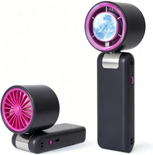 Portable Handheld Turbo Fan, 5 Gear Wind, Battery Operated, Up to 20 Working Hours, 3 IN 1 Hand Fan with Air Turbo Tech Cooling Fan for Outdoor Activities Portable Handheld Turbo Fan, 5 Gear Wind, Battery Operated, Up to 20 Working Hours, 3 IN 1 Hand Fan with Air Turbo Tech Cooling Fan for Outdoor Activities
