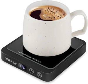 VOBAGA Mug Warmer, Coffee Cup Warmer for Office Home Desk with 5 Temperature Settings, Candle Warmer & Beverage Warmer with Display Auto Shut Off for Heating Coffee, Cocoa, Ideal Coffee Gifts (No Cup) VOBAGA Mug Warmer, Coffee Cup Warmer for Office Home Desk with 5 Temperature Settings, Candle Warmer & Beverage Warmer with Display Auto Shut Off for Heating Coffee, Cocoa, Ideal Coffee Gifts (No Cup)