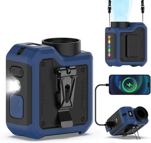 7-in-1 Multi-Use Portable Fan Hands Free Flashlight Etc,Christmas Gifts for Men Women,Turbo Powerful Cooling Personal Fan,10000mAh,24H Lasting,LED Display,Outdoor Travel Camping Fitness Gift (Navy) 7-in-1 Multi-Use Portable Fan Hands Free Flashlight Etc,Christmas Gifts for Men Women,Turbo Powerful Cooling Personal Fan,10000mAh,24H Lasting,LED Display,Outdoor Travel Camping Fitness Gift (Navy)