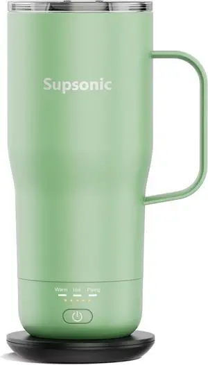 Supsonic - 20oz Self Heating Mug, Electric Coffee Mug Warmer Set with Auto Shut Off, Rechargeable Temperature Heating for Beverage, Coffee at Home & Outdoor, Heated Coffee Mug Gifts for Men Women | S3 Supsonic - 20oz Self Heating Mug, Electric Coffee Mug Warmer Set with Auto Shut Off, Rechargeable Temperature Heating for Beverage, Coffee at Home & Outdoor, Heated Coffee Mug Gifts for Men Women | S3