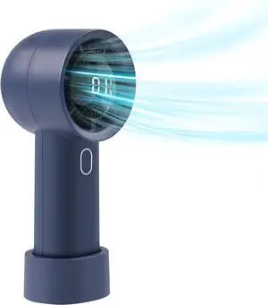 Rican Small Pocket Portable Fans, Mini Handheld-Fan, Personal Battery Operated Fan 1-100 Speed, Digital Display Turbo Fans for Travel/Outdoor/Home/Office/Camping (Blue) Rican Small Pocket Portable Fans, Mini Handheld-Fan, Personal Battery Operated Fan 1-100 Speed, Digital Display Turbo Fans for Travel/Outdoor/Home/Office/Camping (Blue)