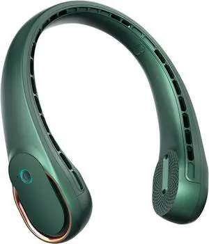 FrSara Bladeless Neck Fan, Strong Wind, Adjustable, 360° Cooling, Super Quiet, No Blade Fan Design, No Hair Twisting, Even Air Volume On Both Sides, Non-Slip Material, Short Charging, Long Use Time FrSara Bladeless Neck Fan, Strong Wind, Adjustable, 360° Cooling, Super Quiet, No Blade Fan Design, No Hair Twisting, Even Air Volume On Both Sides, Non-Slip Material, Short Charging, Long Use Time