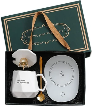 Coffee Warmer for Desk, with Mug Set. Cup Warmer Tea Warmer, Electric Beverage Warmer, Drink Warmer for Cocoa, Tea, Milk Gifts for Father's Day. Mr and Mrs Wedding Gift, Engagement Gift(White) Coffee Warmer for Desk, with Mug Set. Cup Warmer Tea Warmer, Electric Beverage Warmer, Drink Warmer for Cocoa, Tea, Milk Gifts for Father's Day. Mr and Mrs Wedding Gift, Engagement Gift(White)