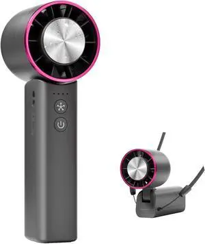 Handheld Mini Fan with Ice Cooling, 4 Speeds Adjustable Personal Fan, 4800mAh USB-C Rechargeable Battery Operated, Ultra-Quiet Portable Pocket fan for Travel, Home, Office, Outdoor Black Handheld Mini Fan with Ice Cooling, 4 Speeds Adjustable Personal Fan, 4800mAh USB-C Rechargeable Battery Operated, Ultra-Quiet Portable Pocket fan for Travel, Home, Office, Outdoor Black