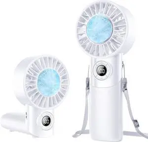 2026 Upgrade 3 In 1 Handheld Portable Turbo Fan with Ice Cooler,Rechargeable 100 Speed Mini Personal Fan 10500 RPM Small Pocket Fans Makeup fan for Outdoor,Office,Camping,Travel-White 2026 Upgrade 3 In 1 Handheld Portable Turbo Fan with Ice Cooler,Rechargeable 100 Speed Mini Personal Fan 10500 RPM Small Pocket Fans Makeup fan for Outdoor,Office,Camping,Travel-White