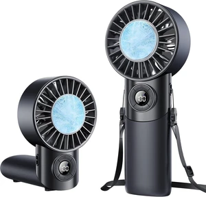 2026 Upgrade 3 In 1 Handheld Portable Turbo Fan with Ice Cooling,Rechargeable 100 Speed Mini Personal Fan 10500 RPM Small Pocket Fans Makeup fan for Outdoor,Office,Camping,Travel-Black 2026 Upgrade 3 In 1 Handheld Portable Turbo Fan with Ice Cooling,Rechargeable 100 Speed Mini Personal Fan 10500 RPM Small Pocket Fans Makeup fan for Outdoor,Office,Camping,Travel-Black