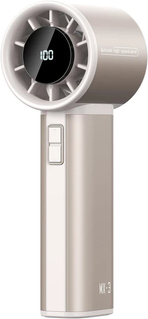 Portable Handheld Turbo Fan, 100 Speeds Adjustable Mini Personal Fan, 4500mAh USB-C Rechargeable Battery Operated, Digital Display, Ultra-Quiet & Durable for Travel, Office, Gym, Outdoor Gold Portable Handheld Turbo Fan, 100 Speeds Adjustable Mini Personal Fan, 4500mAh USB-C Rechargeable Battery Operated, Digital Display, Ultra-Quiet & Durable for Travel, Office, Gym, Outdoor Gold
