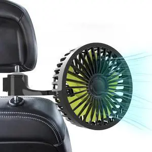 Dealswin USB Car Seat Fan for Backseat: Protable Car Cooling Fan for Car Rear Seat Baby Kids, 3 Speeds and 360 Degree Rotatable Car Rear Seat Headrest Fan for Sedan, SUV, RV, Van Strong Wind Car Fans Dealswin USB Car Seat Fan for Backseat: Protable Car Cooling Fan for Car Rear Seat Baby Kids, 3 Speeds and 360 Degree Rotatable Car Rear Seat Headrest Fan for Sedan, SUV, RV, Van Strong Wind Car Fans