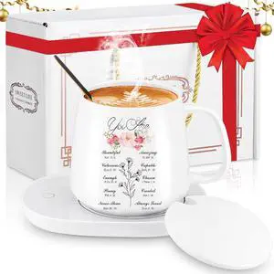 Suclain Christian Coffee Mug with Warmer Set for Women 13.5 oz Coffee Cup Mug Warmer for Desk Inspirational Electric Cup Warmer with Auto Shut Off for Home Office Mother Teacher Gifts(Elegant) Suclain Christian Coffee Mug with Warmer Set for Women 13.5 oz Coffee Cup Mug Warmer for Desk Inspirational Electric Cup Warmer with Auto Shut Off for Home Office Mother Teacher Gifts(Elegant)