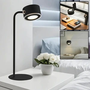 Xtralite Geo Circular LED Magnetic Lamp Rechargeable, Detachable Head, Adjustable Brightness, 3 Color Modes, Wall Mountable, Portable USB-C Lamp for Home, Office, or Bedroom, Black Xtralite Geo Circular LED Magnetic Lamp Rechargeable, Detachable Head, Adjustable Brightness, 3 Color Modes, Wall Mountable, Portable USB-C Lamp for Home, Office, or Bedroom, Black