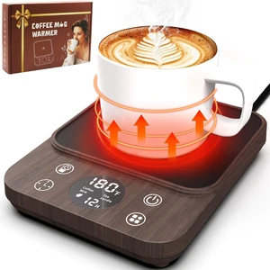 Mug Warmer, Coffee Mug Warmer for Desk with Temperature Display Auto Shut Off, Gifts for Women and Men (Wood) Mug Warmer, Coffee Mug Warmer for Desk with Temperature Display Auto Shut Off, Gifts for Women and Men (Wood)