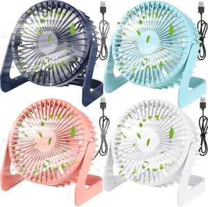 Geelin 4 Pcs Table Fan 5 Inch Small Fans Office Fan USB Small Desk Fan Portable Desktop Fan Quiet Operation and 360 Degree Rotate, Convenient Carry Handle Personal Table Fan for Home, Office, Bedroom Geelin 4 Pcs Table Fan 5 Inch Small Fans Office Fan USB Small Desk Fan Portable Desktop Fan Quiet Operation and 360 Degree Rotate, Convenient Carry Handle Personal Table Fan for Home, Office, Bedroom