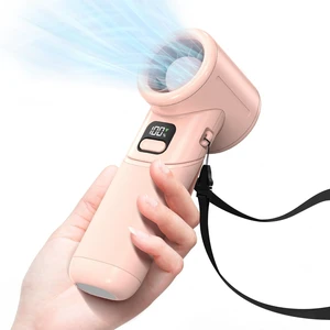 Portable Handheld Turbo Fan, 5000mAh Rechargeable Battery, Max 20Hrs Cooling, 5 Speeds Upto 11000RPM, Rotatable Design,4-IN-1 Personal Pocket Fan with Lanyard for Women Men Travel Beach Makeup Concert Portable Handheld Turbo Fan, 5000mAh Rechargeable Battery, Max 20Hrs Cooling, 5 Speeds Upto 11000RPM, Rotatable Design,4-IN-1 Personal Pocket Fan with Lanyard for Women Men Travel Beach Makeup Concert