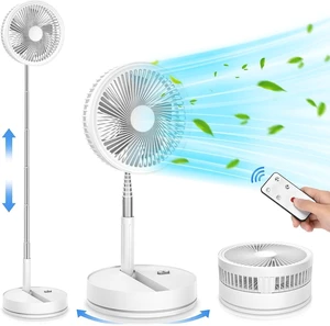 LIPETY Portable Foldable Oscillating Travel Fan - 8.6" Battery Powered LIPETY Portable Foldable Oscillating Travel Fan - 8.6" Battery Powered