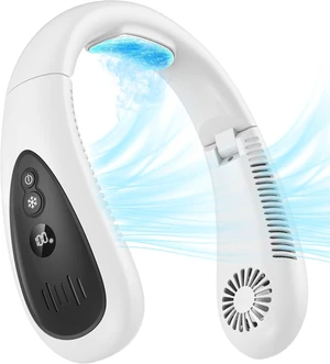 Neck Fan, 5000mAh LED Display Foldable Neck Fans Portable Rechargeable, with 3 Speeds Adjustment and Heat Sink Aluminum Sheet, Hands Free Personal Fan,USB Powered, Portable Neck Fan for Travel Outdoor Neck Fan, 5000mAh LED Display Foldable Neck Fans Portable Rechargeable, with 3 Speeds Adjustment and Heat Sink Aluminum Sheet, Hands Free Personal Fan,USB Powered, Portable Neck Fan for Travel Outdoor