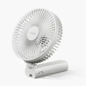 LUMENA Fan Pro Max - Foldable Handheld Fan with Cradle | with USB Type C Rechargeable 4800mAh Battery, 4-Speed, 5.7" Head, Portable for Desk or Travel (White) LUMENA Fan Pro Max - Foldable Handheld Fan with Cradle | with USB Type C Rechargeable 4800mAh Battery, 4-Speed, 5.7" Head, Portable for Desk or Travel (White)