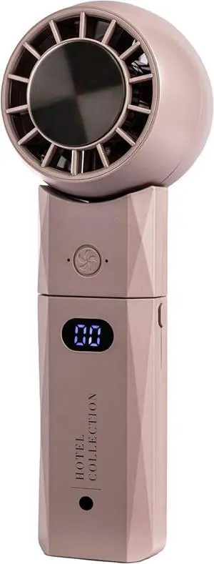 Hotel Collection - Breeze-Pro Handheld Mini Personal Fan, 2-in-1 USB Rechargeable Pocket Device with Power Bank, Portable for Travel, Summer, Concerts, Lash, Make - Up (Pink) Hotel Collection - Breeze-Pro Handheld Mini Personal Fan, 2-in-1 USB Rechargeable Pocket Device with Power Bank, Portable for Travel, Summer, Concerts, Lash, Make - Up (Pink)