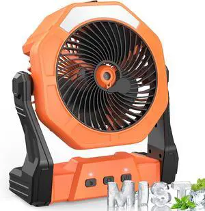 Ausic HH-V4 Portable Fan, Outdoor Fans for Patios with Water Mist Ausic HH-V4 Portable Fan, Outdoor Fans for Patios with Water Mist