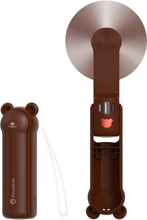 Portable Handheld Fan, 3 in 1 Mini Personal Fan, 3 Speeds 26 hours working time USB Rechargeable Small Pocket Fan with Power Bank, Flashlight, Gifts for Women Men Kids Outdoor(brown) Portable Handheld Fan, 3 in 1 Mini Personal Fan, 3 Speeds 26 hours working time USB Rechargeable Small Pocket Fan with Power Bank, Flashlight, Gifts for Women Men Kids Outdoor(brown)