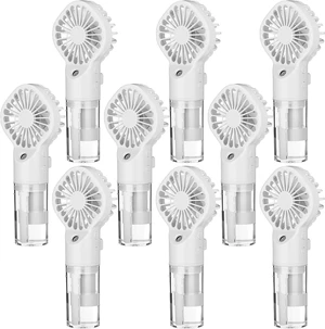 9 Pack Misting Fans Portable Rechargeable Handheld Spray Fans with 25ml Water Tank 4-speed Personal Cooling Fan, USB-c Mini Handheld Fan for Travel Outdoor Sport Office Home Summer Gifts 9 Pack Misting Fans Portable Rechargeable Handheld Spray Fans with 25ml Water Tank 4-speed Personal Cooling Fan, USB-c Mini Handheld Fan for Travel Outdoor Sport Office Home Summer Gifts