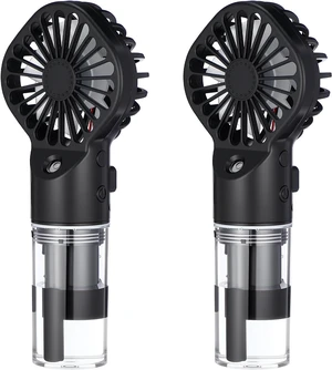 2 Pack Portable Misting Fans Rechargeable Handheld Spray Fans with 30ml Water Tank 4-speed Personal Cooling Fan, USB-c Mini Hand Fan for Travel Outdoor Sports Camping Office Home 2 Pack Portable Misting Fans Rechargeable Handheld Spray Fans with 30ml Water Tank 4-speed Personal Cooling Fan, USB-c Mini Hand Fan for Travel Outdoor Sports Camping Office Home