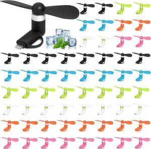 Mini Cell Phone Fan, Fan Compatible for iPhone, iPad, Android Smartphone,Tablet Fit for Type C/Lightning Port (60, Assorted Colors) Mini Cell Phone Fan, Fan Compatible for iPhone, iPad, Android Smartphone,Tablet Fit for Type C/Lightning Port (60, Assorted Colors)