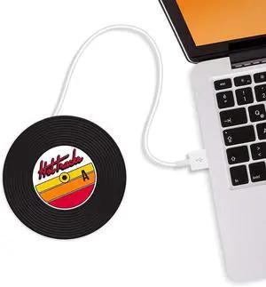 Mustard USB Cup Mug Warmer Coaster - Black Hot Disk (M11015) Mustard USB Cup Mug Warmer Coaster - Black Hot Disk (M11015)