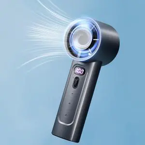 Turbo Portable Handheld Fan, Speed(1-100) Adjustable Mini Portable Fan, 4000mAh Battery Rechargeable Personal Mini Fan, Small Handheld Fan with Digital Display for Travel, for Men, Black Turbo Portable Handheld Fan, Speed(1-100) Adjustable Mini Portable Fan, 4000mAh Battery Rechargeable Personal Mini Fan, Small Handheld Fan with Digital Display for Travel, for Men, Black