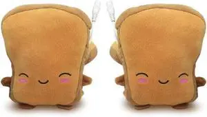 USB Warmer Heated Gloves Cute Hand Warmers Gloves Fingerless Cute Toast Shape New Year Gift Winter Gloves USB Warmer Heated Gloves Cute Hand Warmers Gloves Fingerless Cute Toast Shape New Year Gift Winter Gloves