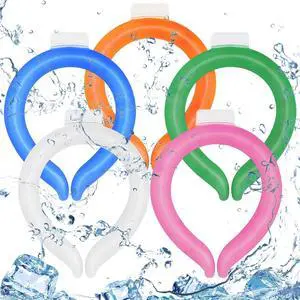 Preboun 5 Pcs Neck Cooling Tube Ice Cooling Ring Reusable Neck Wraps Wearable Hands Free Cold Ice Pack Gel for Hot Weather Summer Outdoor Indoor Cooling Heat Dissipation(Fresh Colors) Preboun 5 Pcs Neck Cooling Tube Ice Cooling Ring Reusable Neck Wraps Wearable Hands Free Cold Ice Pack Gel for Hot Weather Summer Outdoor Indoor Cooling Heat Dissipation(Fresh Colors)