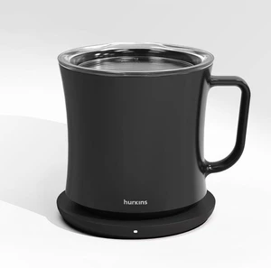 Smug, up to 149 Coffee Mug Warmer & Mug & pctg Lid Set, self Heated Cup with Wireless Charging Function, Office/Home for Desk. (Grande Black) Smug, up to 149 Coffee Mug Warmer & Mug & pctg Lid Set, self Heated Cup with Wireless Charging Function, Office/Home for Desk. (Grande Black)