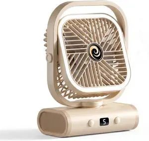 USB Desk Fan for Bedroom, 5 Speeds Quiet Table Fan with 90° Oscillating, 2400mAh Rechargeable Battery Small Desktop Fan for Home Office Travel,Night Light (White) USB Desk Fan for Bedroom, 5 Speeds Quiet Table Fan with 90° Oscillating, 2400mAh Rechargeable Battery Small Desktop Fan for Home Office Travel,Night Light (White)