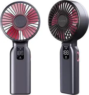 Funme Handheld Fan, 10000 mAh 46H Hand Fan, 100 Wind Levels & Storm Mode, 4 Inch Wings Portable Fan, 180° Folding, Quiet Rechargeable for Camping, Travel, Holiday, Office, Outdoor, Pink Funme Handheld Fan, 10000 mAh 46H Hand Fan, 100 Wind Levels & Storm Mode, 4 Inch Wings Portable Fan, 180° Folding, Quiet Rechargeable for Camping, Travel, Holiday, Office, Outdoor, Pink